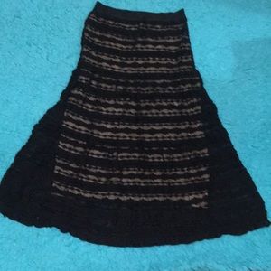 Max Studio Black black lace skirt!